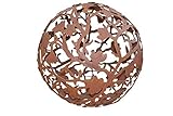 Kugel Magnolien Metall Edelrost Rost Rostkugel Deko Dekoration Deko-Idee Dekokugel Rostdeko Gartendeko Geschenk-Idee Geschenk