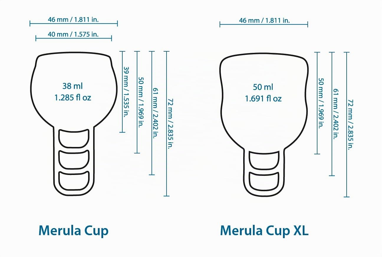 Merula Cup midnight (noir) "taille unique" - Coupe menstruelle en silicone à usage médical