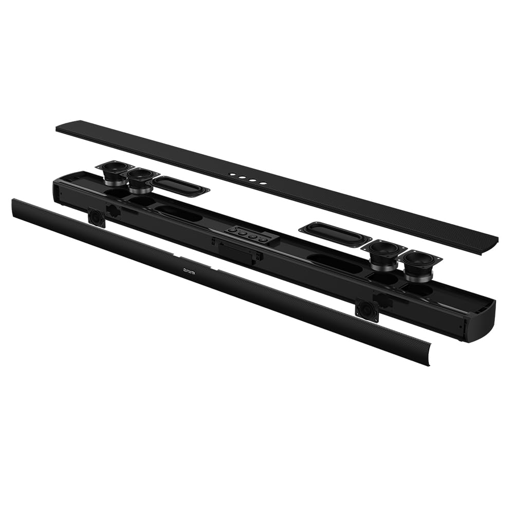 Aiwa Soundbar con subwoofer wireless HE-1200SW 2.1 CH con potenza 120W RMS. Colore nero
