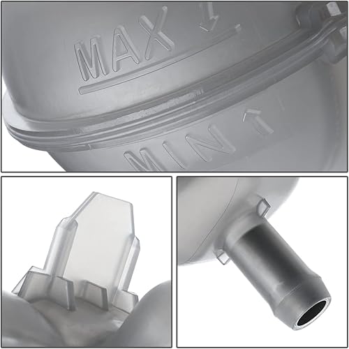 Miniatura 5 de FO3014168 - Tanque de depósito de desbordamiento de refrigerante para automóvil con tapa compatible con Ford Mustang 2.3L 3.7L 5.0L 5.2L 15-22,