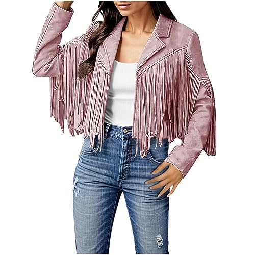 Veste simili cuir rose femme pour réveiller un look trop classique