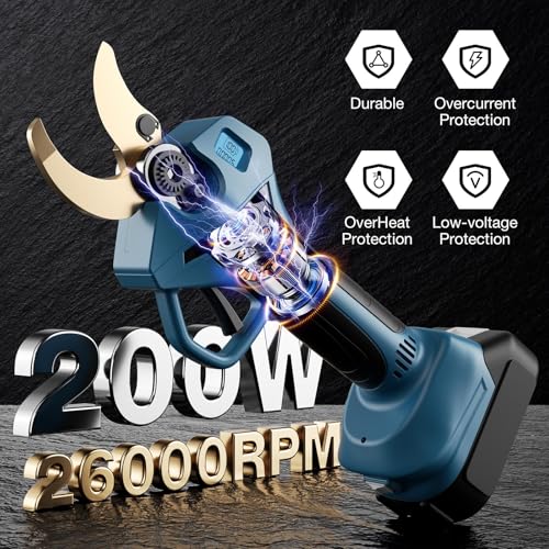 Image of Electric Pruning Shears Compatible with Makita 18V Battery 2.4 inch Cutting Dia