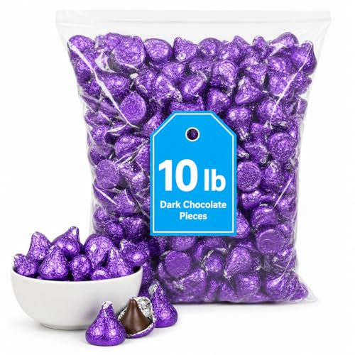 Dark Mildly Sweet Chocolate Pieces, Bulk Full Size, 10 Pound Bag image 3