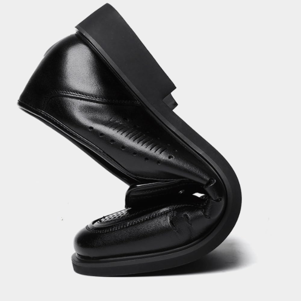 Men Leather Dress Shoes, Slip-On Business Classic Office Loafers Shoes Tuxedo Comfortable Party Footwear