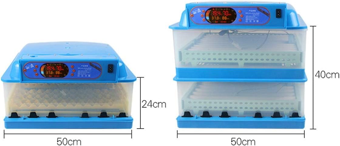 Incubatrice Digitale Controllo Automatico del monitoraggio dell'umidità dell'incubatrice(96pcs,Dual Power Supply)