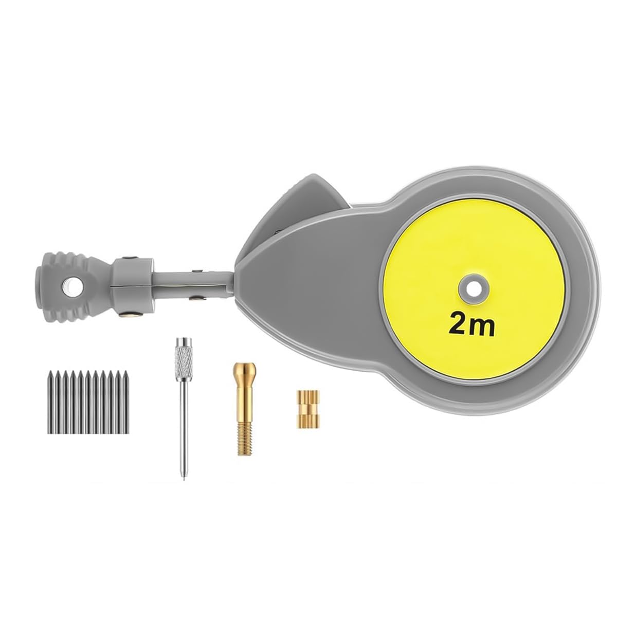 Muiltvoe 1 Piece 2m Measuring Beam Compass With 10 Refills Geometric Figure Compass Drawing Tool For Drawing Circles Various Figures With Tape Measure Woodworking Tools