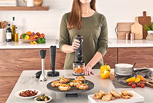 Braun Multiquick 5 Vario Hand Blender (Ss Blending Shaft+1.5C Chopper+ Masher + Whisk+ Beaker), Mq5027, Black #TOP3