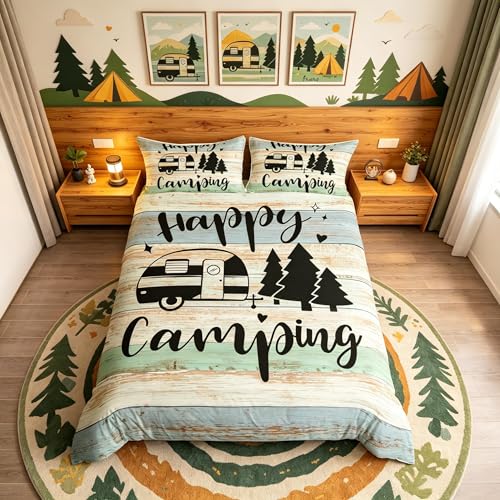 richhome Rustic Farmhouse Style Bedding Set 3 pieces,Old Barn...
