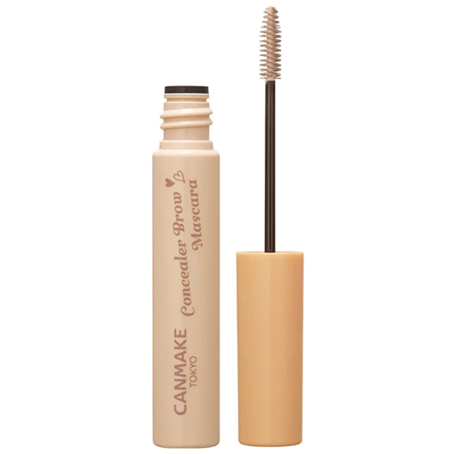 CANMAKE - Concealer Brow Mascara - Smooth Blend Seamless Finish - 0.14oz (4g) (02 White Beige)