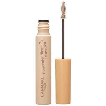 CANMAKE - Concealer Brow Mascara - Smooth Blend Seamless Finish - 0.14oz 4g 02 White Beige