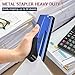 Metal Stapler Heavy Duty 50 Sheet Capacity with 1750 Staples and Staple Remover, Full Strip Staplers for Desk, No Jam, Non-Slip for Office & Classroom, Blue