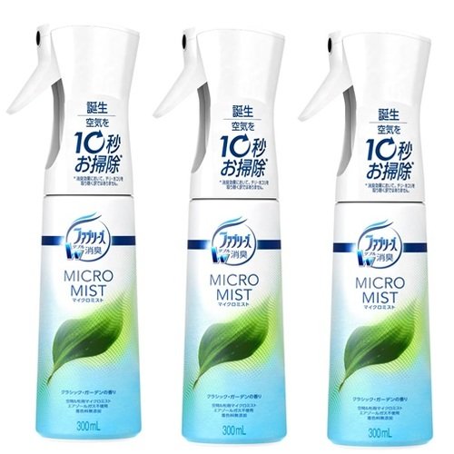 《セット販売》 ファブリーズ マイクロミスト 消臭スプレー クラシック･ガーデンの香り (300mL)×3個セット