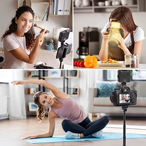 Mobilife-LED-Video-LightCamera-LightComputer-Light-for-Zoom-Meeting-Photography-Lighting-100-LED-Beads-with-Clip-and-3-Cold-Shoe-Dimmable-and-Rechargeable-Video-Conference-Lighting-Compatible-for-Came