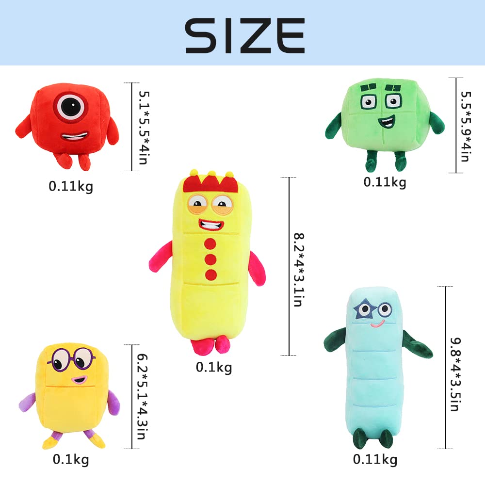 Buy 10pcs Numberblocks Plush Doll, Numberblocks Stuffed Toy, Soft Cartoon Creative Enlightenment