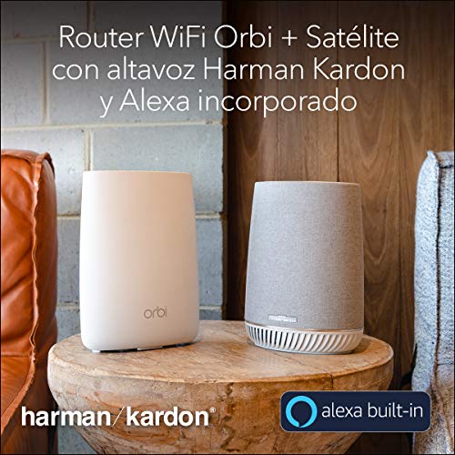 Netgear-Orbi-RBK50V-WiFi-Mesh-AC3000-ultra-potente-con-altavoz-cobertura-wifi-de-hasta-350-m-comandos-de-voz-de-Alexa-para-reproducir-musica-y-administrar-dispositivos-IoT