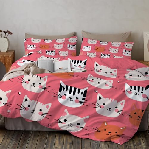 Housse de Couette 200x200 Facile à Entretenir avec Fermeture Éclair