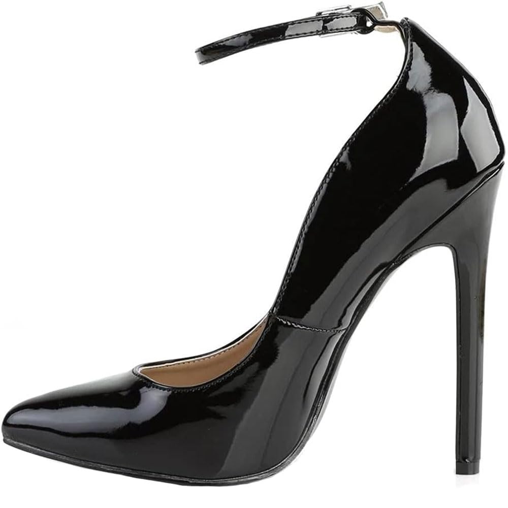 Hyfzxwx Women's A 5.12 Inches Elegant Temperament Wedding Pumps Stiletto Sexy Lace High Heels Slip On Stiletto Pumps Sexy Pole Dancer Stripper /A/43Eu