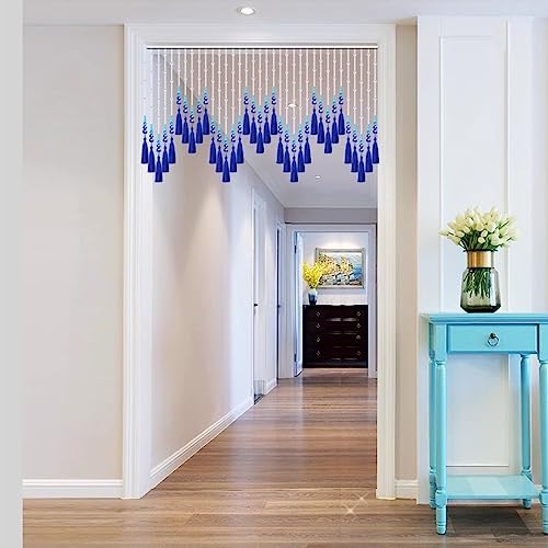 Séparateur de fenêtre bleu pour bloquer le vis-à-vis sans mur