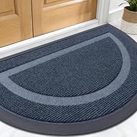 OLANLY Front Door Mat Indoor Outdoor Entrance, Waterproof All-Season, All-Weather Doormat, Sturdy Natural Rubber, Fade Resistant, Easy Clean Patio Porch Entryway Mat
