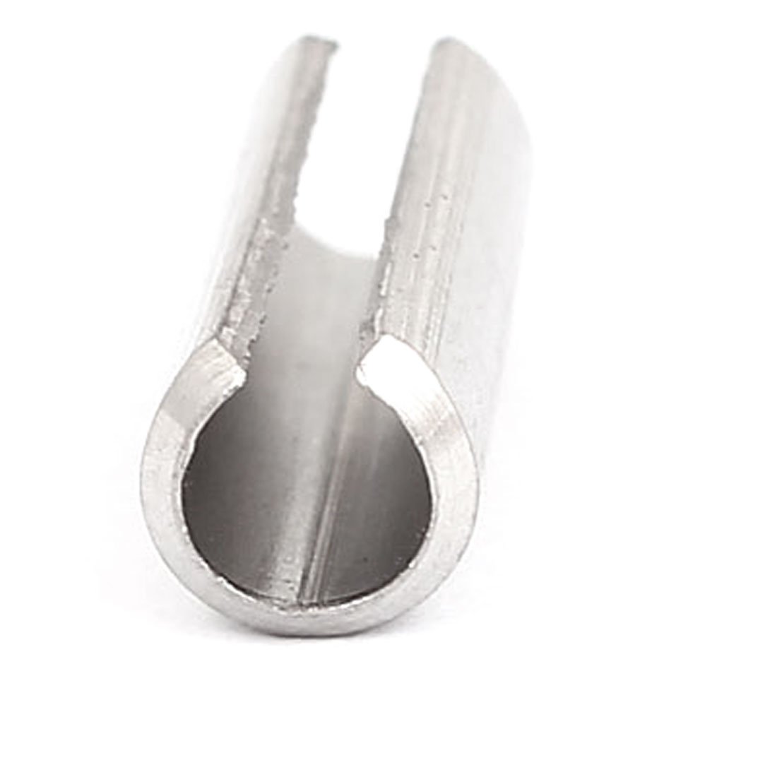 Aexit M6x20mm 304 Clamps Stainless Steel Split Spring Roll Dowel Pins Strap Clamps Fasteners 10Pcs