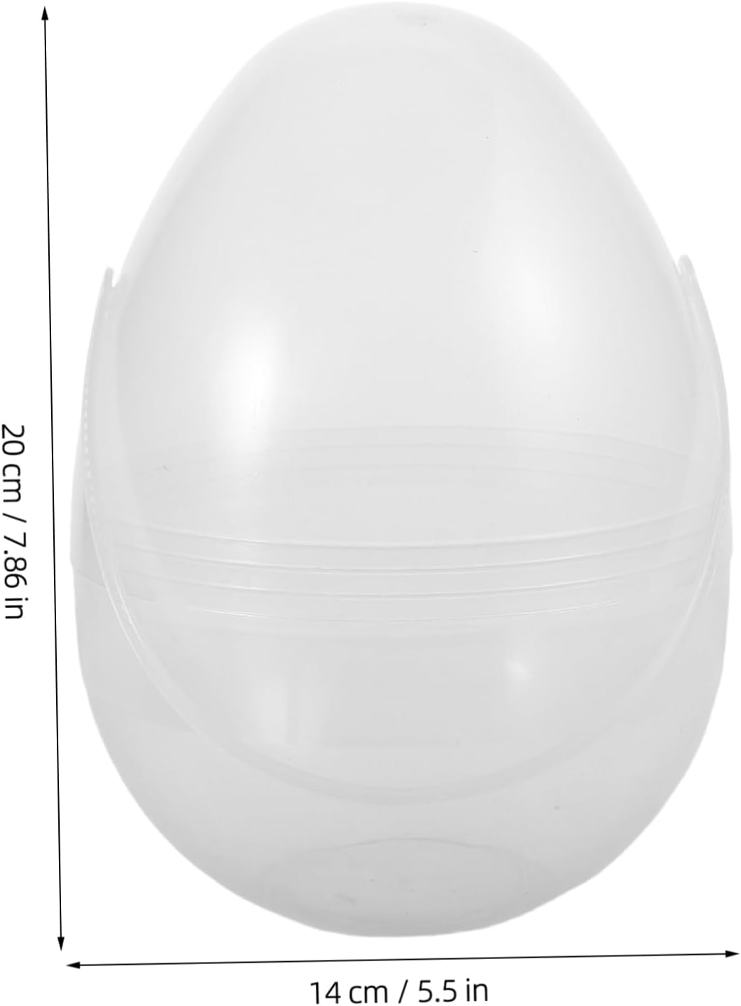 OUNONA Transparent Portable Easter Organizer Openable Clear Hollow Storage Box for Small Items Crystal Decoration for Easter Parties and Home Decor