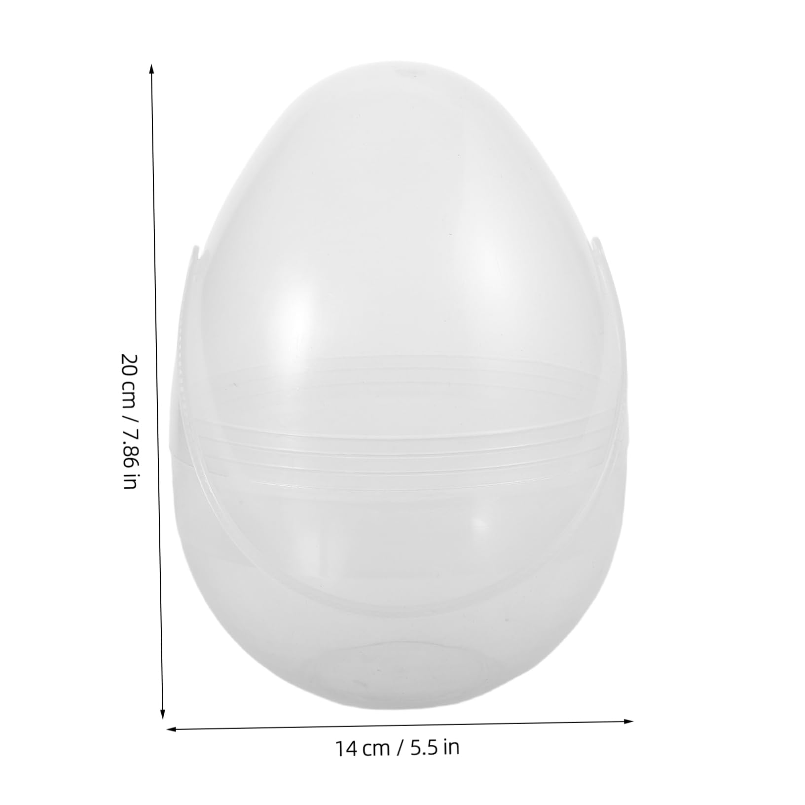 OUNONA Easter Gachapon Portable Storage Box Fillable Easter Egg Ornament 20cm Hollow Ball Decor