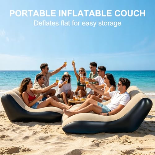 Surface de canapé floquée pour salon et couchage d'appoint pliable - 4