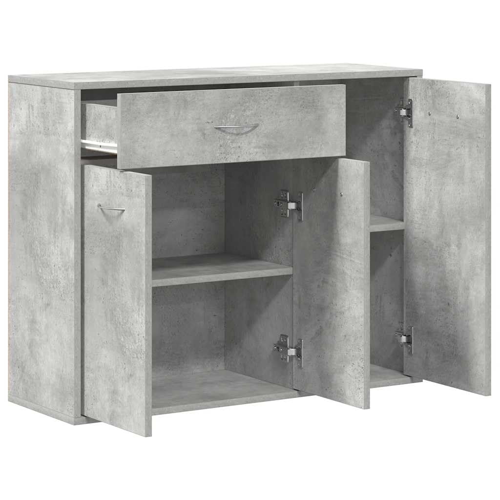 vidaXL Szafka, szarość betonu, 88x30x70 cm, materiał drewnopochodny