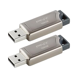 PNY PRO Elite USB 3.1 Flash Drive 128GB 2-Pack – Premium Metal Design, Up to 400MB/s Read & 180MB/s Write – Compatible with PC & Mac, USB 3.0/2.0 – Ideal for Gamers, Professionals & Large File Storage - Amazon product rated Grade A