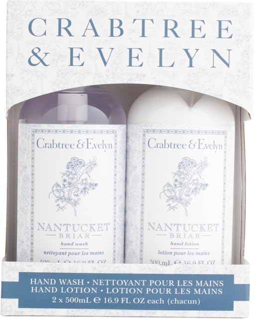 Crabtree & Evelyn Nantucket Briar Hand Wash & Hand Lotion Gift Set – 2 x 250ml