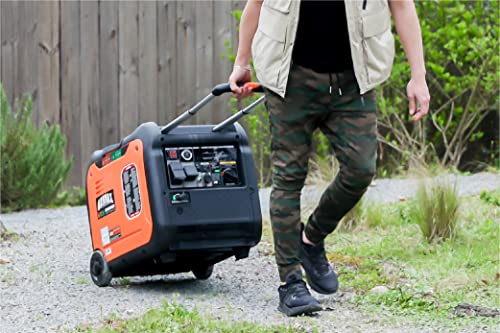Genmax Portable Inverter Generator, 6000W Super Quiet Gas Propane Powered Engine With Remote/Electric Start, Ultra Lightweight For Backup Home Use & Camping Travel Outdoor .Epa Compliant(Gm6000Ied) #TOP7