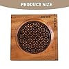 Premium Walnut Wood Trivet for Hot Pots and Pans Set of 2 (5.6x5.6x0.8)-Heat Resistant Wooden Coasters for Drinks and Hot Dishes-Table Mat Stylish Design, Performance and Exceptional Durability #1