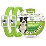 8 MESES DE PROTECCIÓN: Eficaces hasta 8 meses de protección por collares para perros, los collares antipulgas para perros liberan continuamente ingredientes activos a bajas concentraciones para proporcionar una protección eficaz a largo plazo contra pulgas, ácaros, garrapatas y piojos. El collar antiparasitario perros es flexible y ajustable hasta 25,5 pulgadas y se adapta a cachorros de más de 7 semanas.