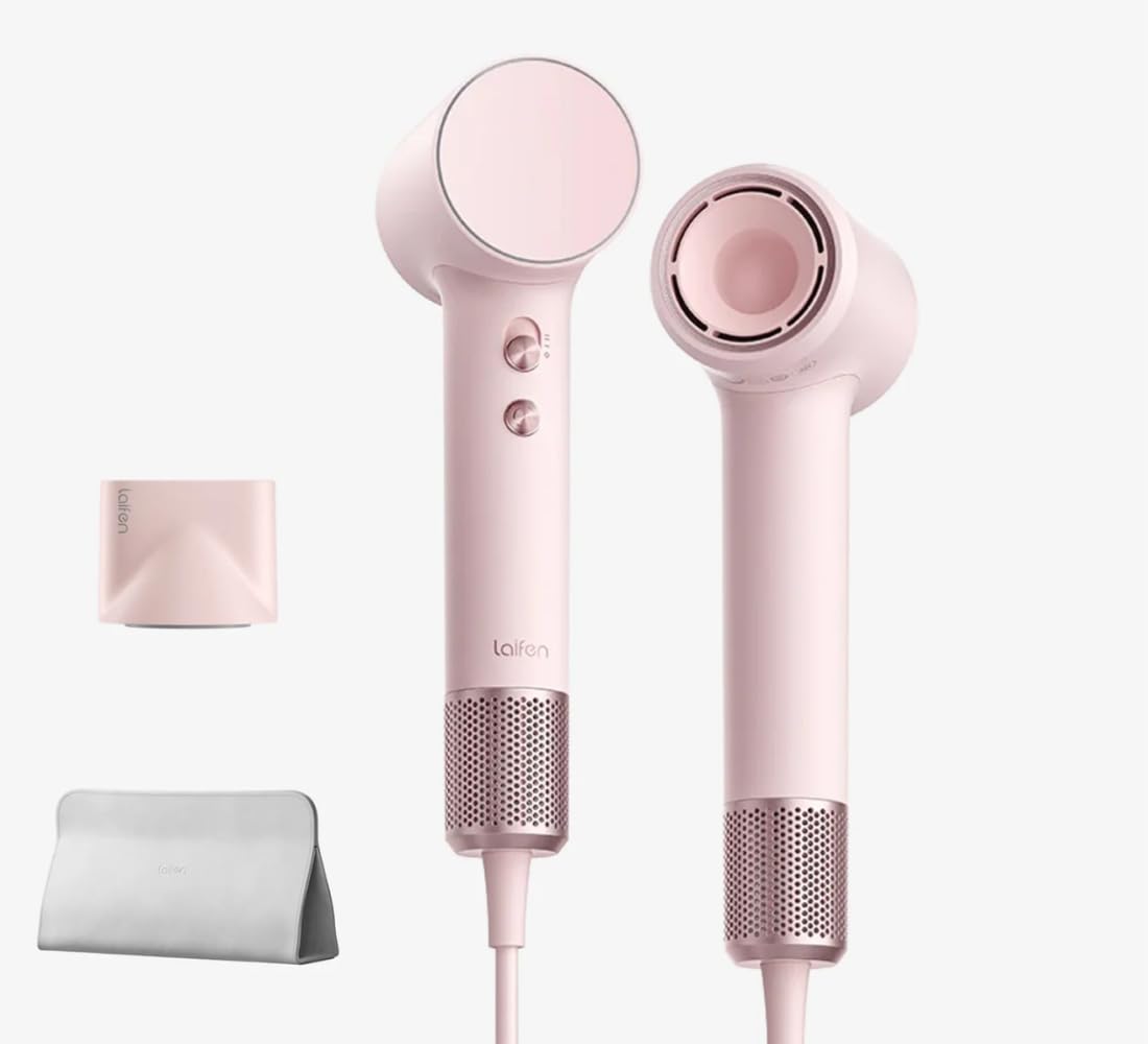 Laifen Mini - Sèche-cheveux rapide et silencieux avec technologie ionique - Coral Pink