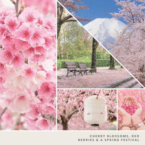 Image of Yankee Candle Mini Jar Scented Candles, Small Single Wick Candle for Home Fragrance, Long Lasting Burn, Sakura Blossom Festival (Pack of 4)