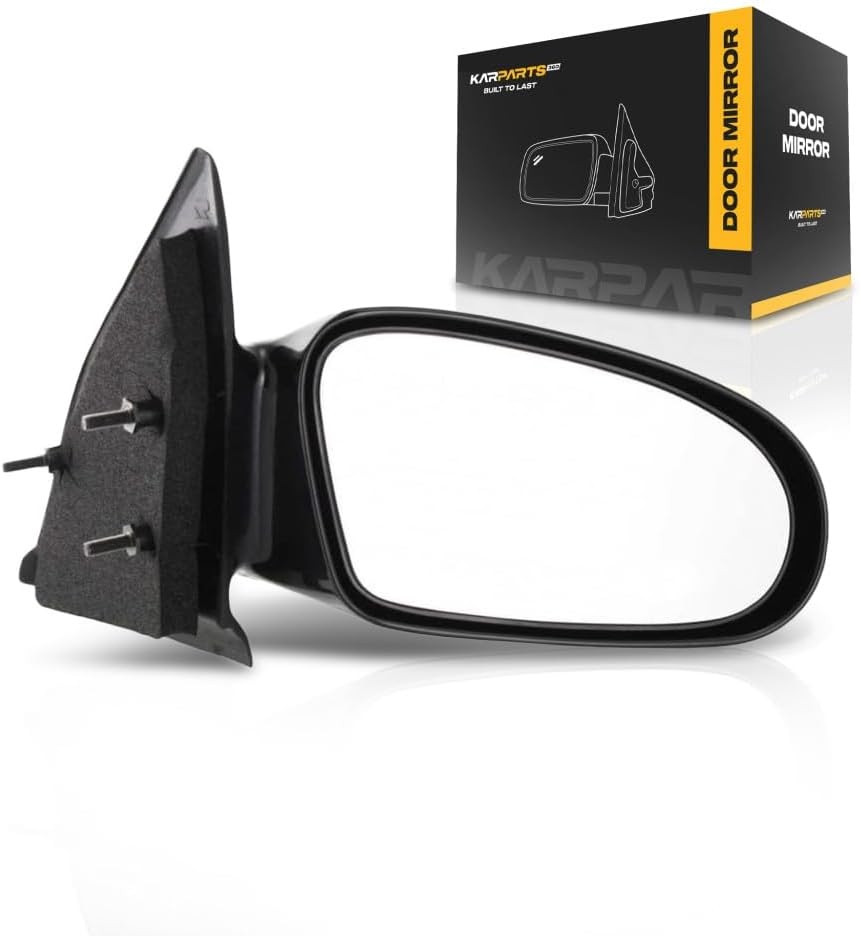 For Saturn SL 1996-2002 Door Mirror Passenger Side | Manual | Gloss | Sedan/Wagon | Replacement For GM1321184 | 21170588