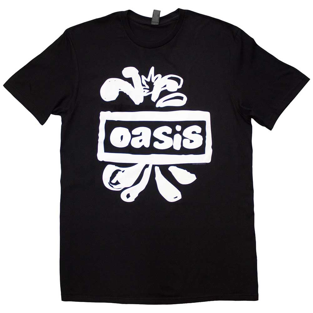 Paradiso Clothing Unisex Black Oasis Splat Band Logo T Shirt - Xxl