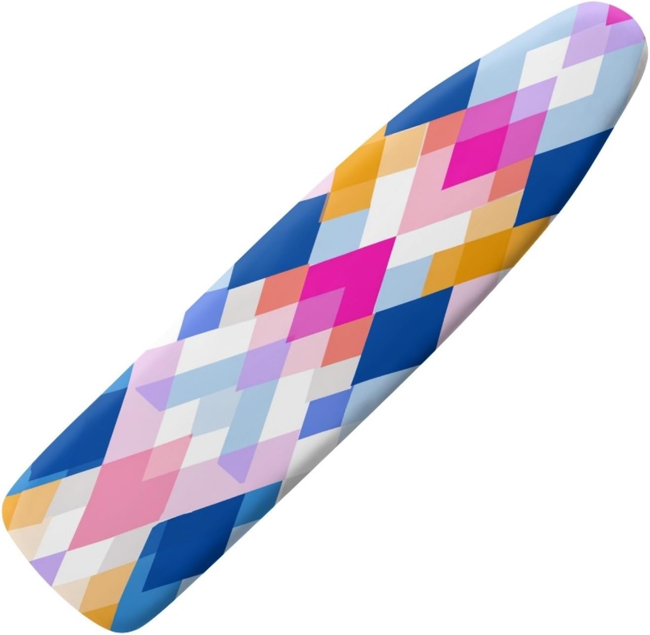 Large Ironing Board Cover and Pad 59x19 Blue Pink Iron Table Cover with Padding,Extra Wide,Resist Scorching and Staining,Heatproof,Adjustable Fastener Durable Stain