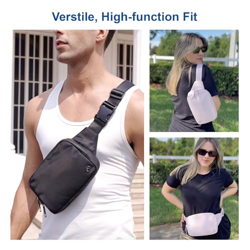 pander belt bag large 2l nylon fanny pack purse for women and men with adjustable strap