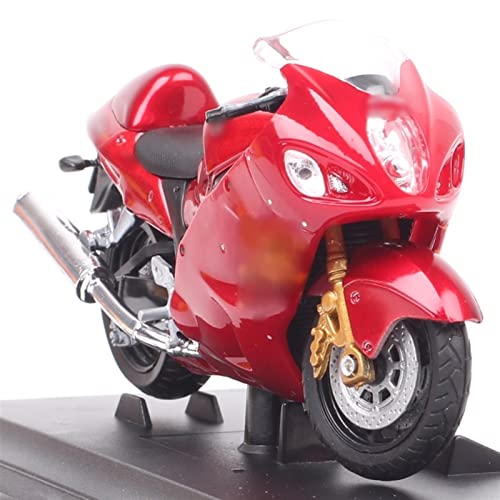 Suzuki GSX1300R Hayabusa 1:18 modèle de moto opérationnel diecasts jouets sport vélo rouge