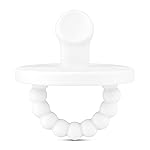Ryan & Rose Cutie PAT Pacifier Teether (Slant, White)