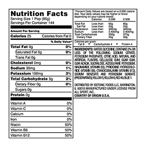 All Sport Zero All Sport Hydration Freezer Pops, 36 Ct (Variety Pack (Sugar-Free)) 36 Count (Pack Of 1) #TOP5