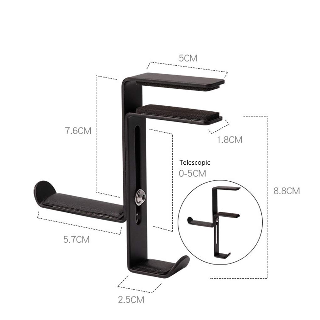 Supporto Per Cuffie A Gancio Daelesr - Salvaspazio Per Parete O Porta - Foto 5