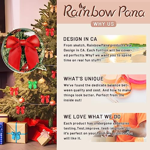 Rainbow Pana SMZD-011522-01 120 Pack Twist Tie Bows For Treat Bags 3 Inch White Satin Ribbon Bows thumb #5