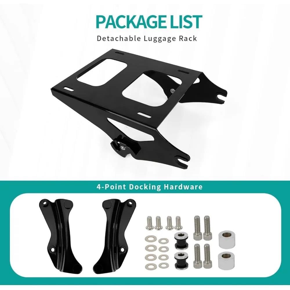 SRQORT Motorrad Gepäckträger Für Harley Touring - Mehr Stauraum Für Deine Touren