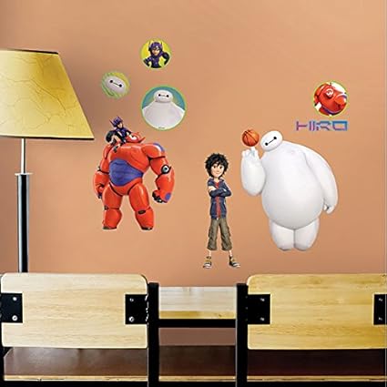 Amazon ケイ ララ ウォールステッカー ディズニー ベイマックス Ver 1 おしゃれ 壁紙シール ウォールシール はがせる 壁シール ウォールステッカー オンライン通販