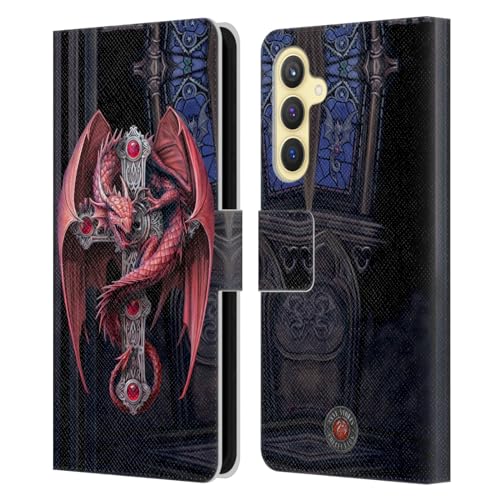 Carcasa gótica Samsung Galaxy S23 FE 5G Anne Stokes oficial con tapa de cuero y cierre magnético