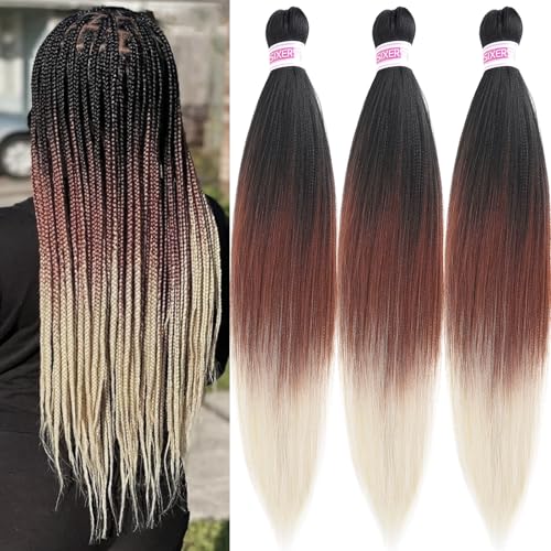 SIXERSI Ombre Pre-Stretched Braiding Hair