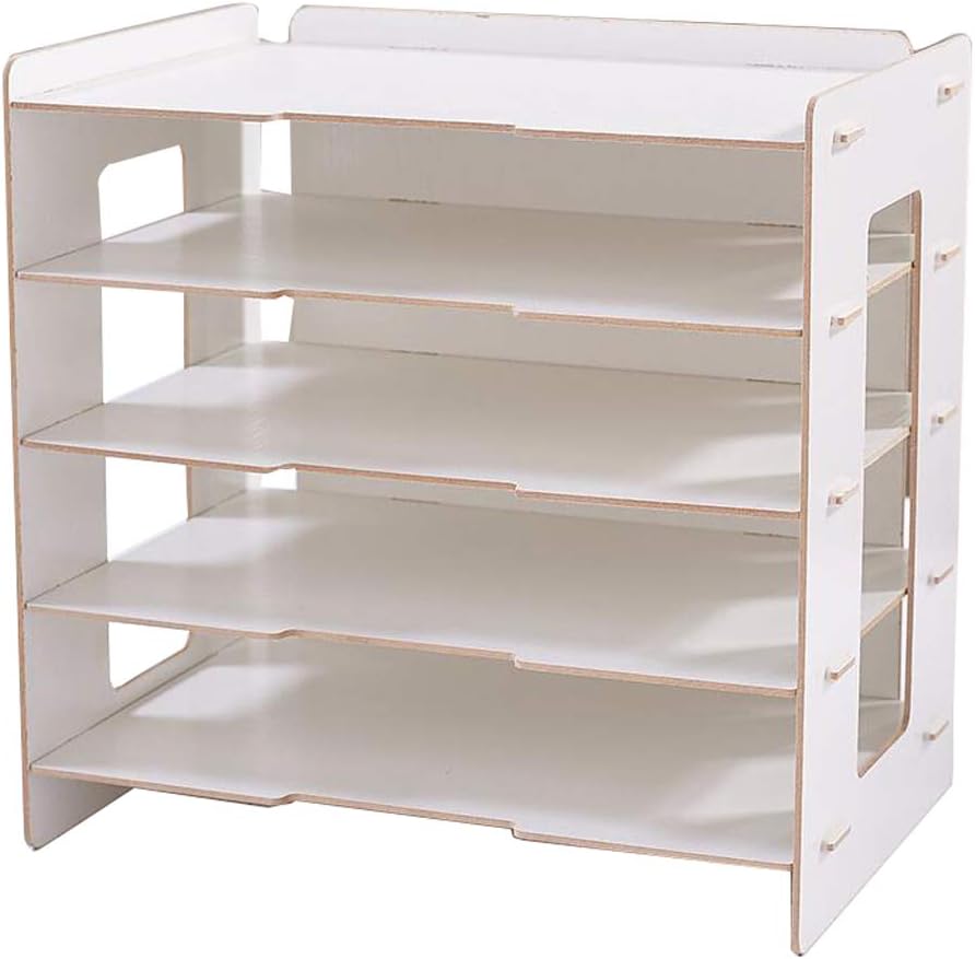 Storage Box Office File Rack A4 Desktop Organizer Folder Information Frame Vertical Section Rack Book Box HUYP (Color : Black) : Office Products