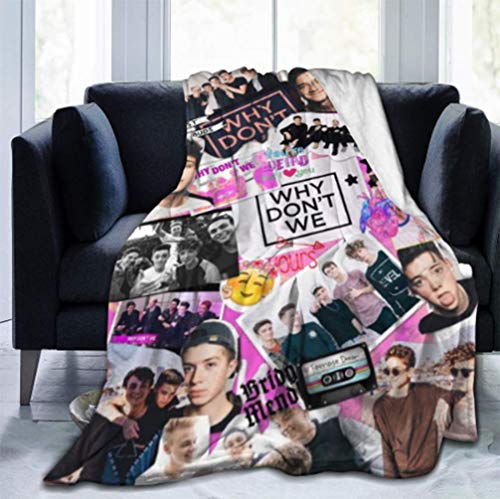 GHJOWpill Why-Band-Don-t-We Ultra-Soft Micro Fleece Blanket Throw Super Soft Fuzzy Lightweight Hypoallergenic Plush Bed Couch Living Room
